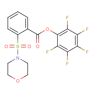 CAS No:950603-27-7 (2,3,4,5,6-pentafluorophenyl) 2-morpholin-4-ylsulfonylbenzoate