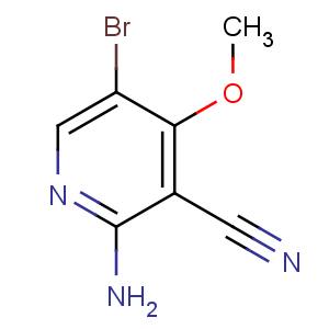 CAS No:951884-75-6 2-amino-5-bromo-4-methoxypyridine-3-carbonitrile