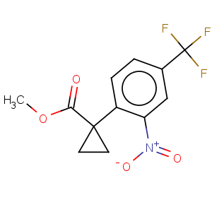 CAS No:951885-67-9 Cyclopropanecarboxylicacid, 1-[2-nitro-4-(trifluoromethyl)phenyl]-, methyl ester