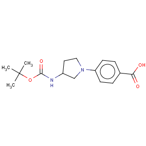 CAS No:953435-49-9 [1-(4-carboxy-phenyl)-pyrrolidin-3-yl]-carbamic acid tert-butyl ester