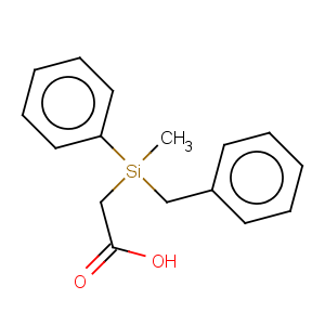 CAS No:95349-35-2 Acetic acid,[methylphenyl(phenylmethyl)silyl]-, (-)- (9CI)