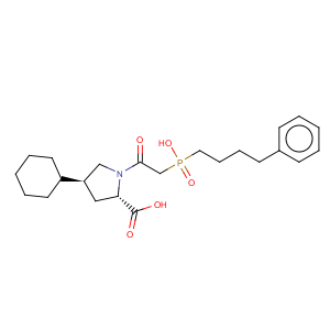 CAS No:95399-71-6 L-Proline,4-cyclohexyl-1-[2-[hydroxy(4-phenylbutyl)phosphinyl]acetyl]-, (4S)-