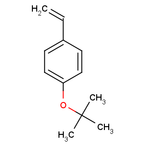 CAS No:95418-58-9 1-ethenyl-4-[(2-methylpropan-2-yl)oxy]benzene