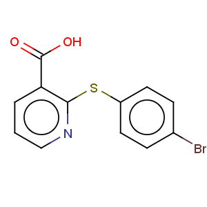 CAS No:955-52-2 3-Pyridinecarboxylicacid, 2-[(4-bromophenyl)thio]-