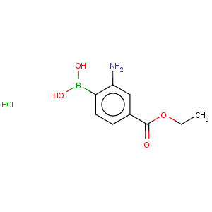 CAS No:957034-59-2 Benzoic acid,3-amino-4-borono-, 1-ethyl ester, hydrochloride (1:1)