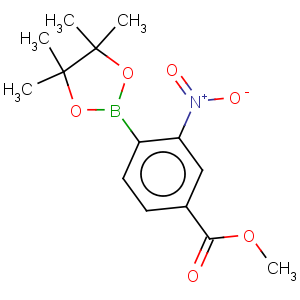 CAS No:957065-97-3 Benzoic acid,3-nitro-4-(4,4,5,5-tetramethyl-1,3,2-dioxaborolan-2-yl)-, methyl ester