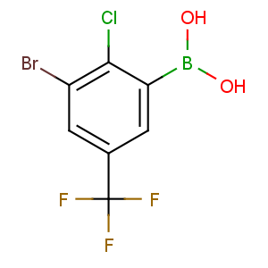 CAS No:957120-85-3 [3-bromo-2-chloro-5-(trifluoromethyl)phenyl]boronic acid