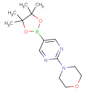 CAS No:957198-30-0 4-[5-(4,4,5,5-tetramethyl-1,3,<br />2-dioxaborolan-2-yl)pyrimidin-2-yl]morpholine