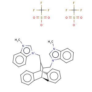 CAS No:958004-03-0 11,12-bis[n-methyl-1h-benzimidazolium-3-methylene]-9,10-dihydro-9,10-ethanoanthracene bis(trifluoromethanesulfonate)