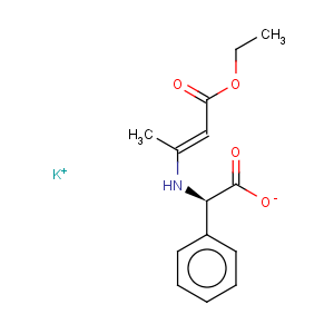 CAS No:961-69-3 Potassium (R)-[(3-ethoxy-1-methyl-3-oxoprop-1-enyl)amino]phenylacetate