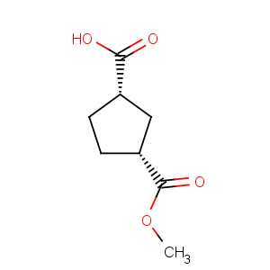 CAS No:96443-42-4 1,3-Cyclopentanedicarboxylicacid, 1-methyl ester, (1R,3S)-