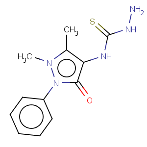 CAS No:96447-49-3 Hydrazinecarbothioamide,N-(2,3-dihydro-1,5-dimethyl-3-oxo-2-phenyl-1H-pyrazol-4-yl)-