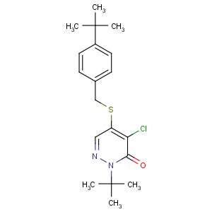 CAS No:96489-71-3 2-tert-butyl-5-[(4-tert-butylphenyl)methylsulfanyl]-4-chloropyridazin-3-<br />one