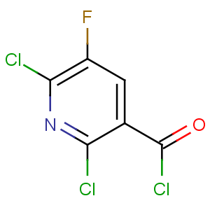 CAS No:96568-02-4 2,6-dichloro-5-fluoropyridine-3-carbonyl chloride