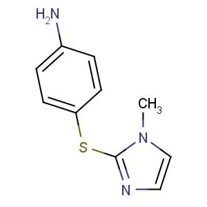 CAS No:96591-94-5 4-(1-methylimidazol-2-yl)sulfanylaniline