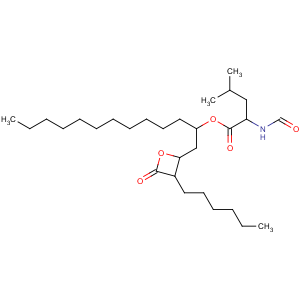 CAS No:96829-58-2 [(2S)-1-[(2S,3S)-3-hexyl-4-oxooxetan-2-yl]tridecan-2-yl]<br />(2S)-2-formamido-4-methylpentanoate