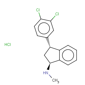 CAS No:96850-13-4 1H-Inden-1-amine,3-(3,4-dichlorophenyl)-2,3-dihydro-N-methyl-, hydrochloride (1:1), (1R,3S)-rel-