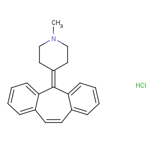 CAS No:969-33-5 4-(dibenzo[1,2-a:1',<br />2'-e][7]annulen-11-ylidene)-1-methylpiperidine