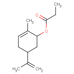 CAS No:97-45-0 (2-methyl-5-prop-1-en-2-ylcyclohex-2-en-1-yl) propanoate