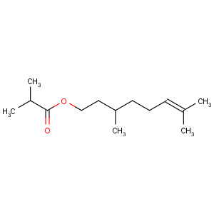 CAS No:97-89-2 3,7-dimethyloct-6-enyl 2-methylpropanoate