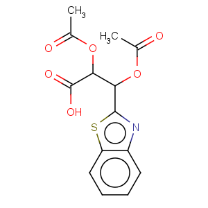 CAS No:97338-86-8 2-Benzothiazolepropanoicacid, a,b-bis(acetyloxy)-