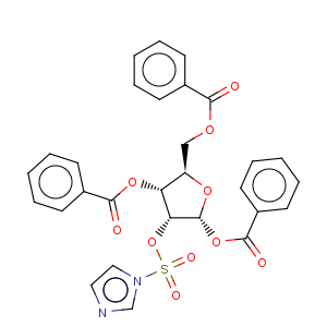 CAS No:97614-42-1 2-(1'-Imidazoylsulfonyl)-1,3,5-tri-O-benzoyl-alpha-D-ribofuranose