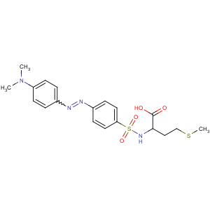 CAS No:97684-99-6 (2S)-2-[[4-[[4-(dimethylamino)phenyl]diazenyl]phenyl]sulfonylamino]-4-<br />methylsulfanylbutanoic acid