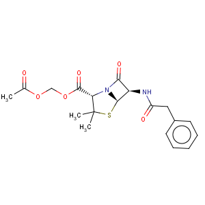 CAS No:983-85-7 4-Thia-1-azabicyclo[3.2.0]heptane-2-carboxylicacid, 3,3-dimethyl-7-oxo-6-[(2-phenylacetyl)amino]- (2S,5R,6R)-,(acetyloxy)methyl ester