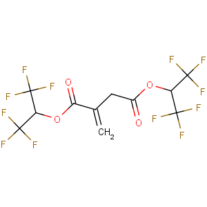 CAS No:98452-82-5 Butanedioic acid,2-methylene-, 1,4-bis[2,2,2-trifluoro-1-(trifluoromethyl)ethyl] ester