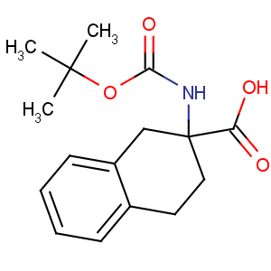 CAS No:98569-12-1 2-[(2-methylpropan-2-yl)oxycarbonylamino]-3,<br />4-dihydro-1H-naphthalene-2-carboxylic acid