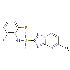 CAS No:98967-40-9 N-(2,6-difluorophenyl)-5-methyl-[1,2,4]triazolo[1,<br />5-a]pyrimidine-2-sulfonamide