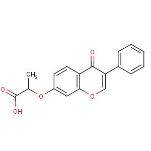 CAS No:99007-90-6 2-(4-oxo-3-phenylchromen-7-yl)oxypropanoic acid