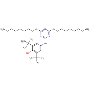 CAS No:991-84-4 4-[[4,6-bis(octylsulfanyl)-1,3,5-triazin-2-yl]amino]-2,<br />6-ditert-butylphenol