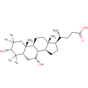 CAS No:99102-69-9 Cholan-24-oic-2,2,4,4-d4acid, 3,7-dihydroxy-, (3a,5b,7a)-