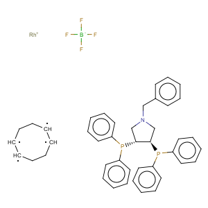 CAS No:99143-48-3 (+)-(3r,4r)-bis(diphenylphosphino)-1-benzylpyrrolidine(1,5-cyclooctadiene)rhodium (i) tetrafluoroborate