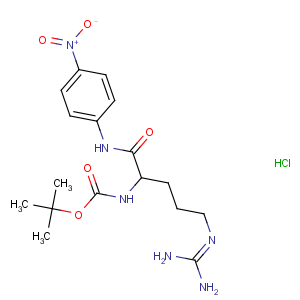 CAS No:99306-64-6 tert-butyl<br />N-[(2S)-5-(diaminomethylideneamino)-1-(4-nitroanilino)-1-oxopentan-2-yl]<br />carbamate