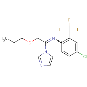 CAS No:99387-89-0 N-[4-chloro-2-(trifluoromethyl)phenyl]-1-imidazol-1-yl-2-<br />propoxyethanimine