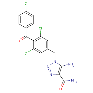 CAS No:99519-84-3 5-amino-1-[[3,<br />5-dichloro-4-(4-chlorobenzoyl)phenyl]methyl]triazole-4-carboxamide