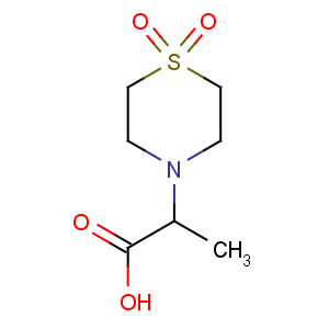 CAS No:99767-34-7 4-Thiomorpholineaceticacid, a-methyl-, 1,1-dioxide